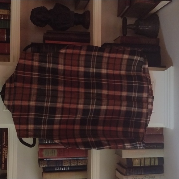 Ralph Lauren Sleeveless Symmetrically Aligned Plaid Button-down Top - Large - Picture 2 of 4